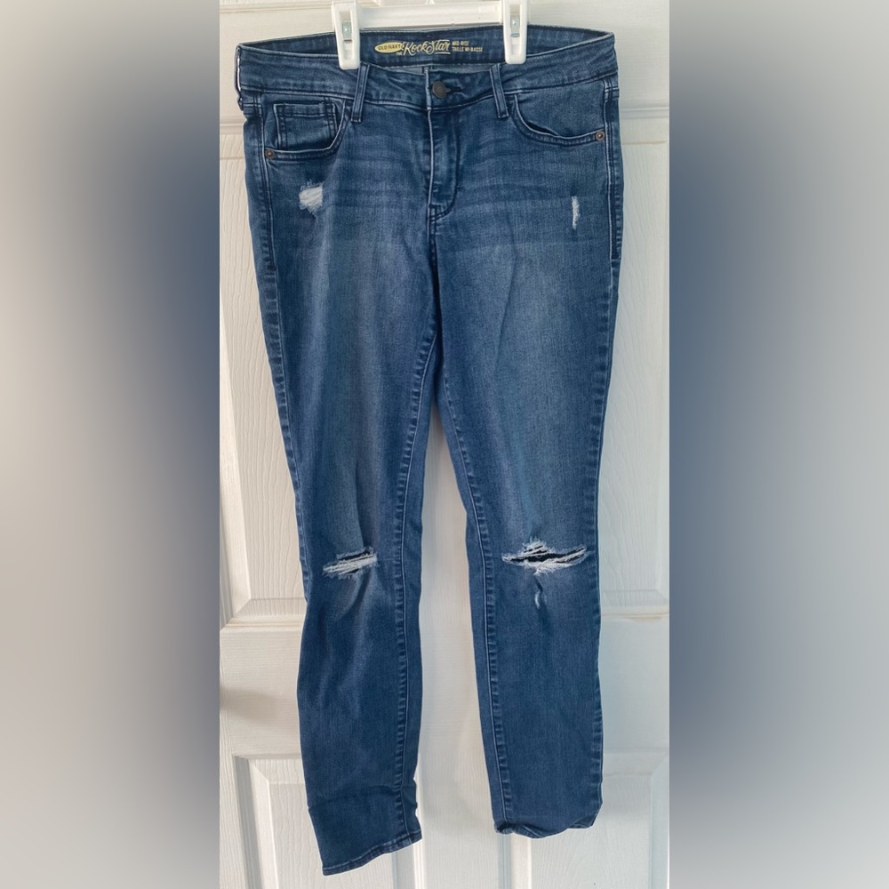 Old Navy Mid-Rise Rockstar Jeans
